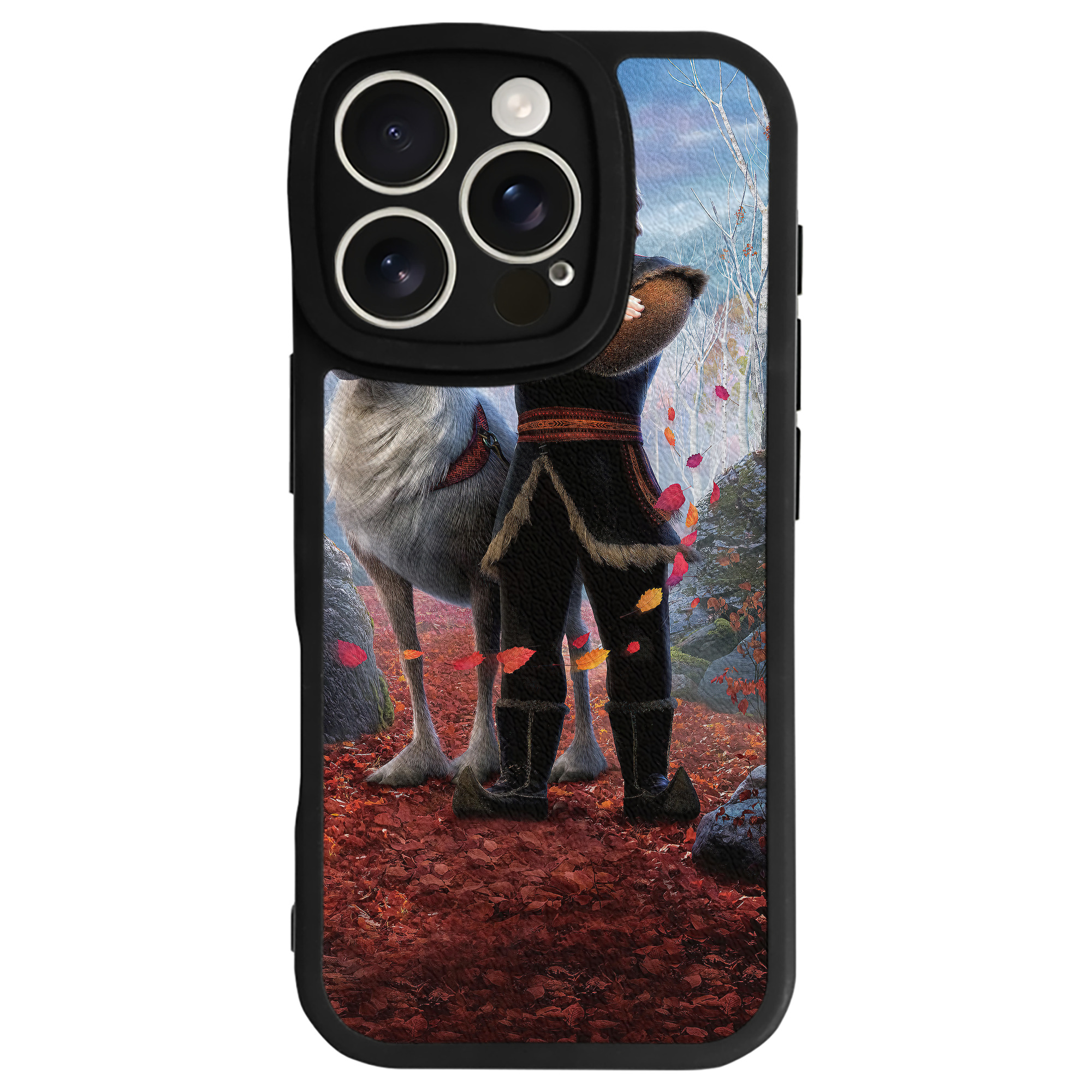 （画像用） アナと雪の女王 アンナ エルサ Frozen Anna Elsa 【iPhone 16シリーズ対応】シリコンスマホケース（レザー調） 材質：シリコン
